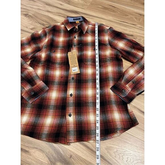 Tailor Vintage NWT Maple Lodge Plaid Long Sleeve Men’s Button Down Shirt sz S - Picture 6 of 8